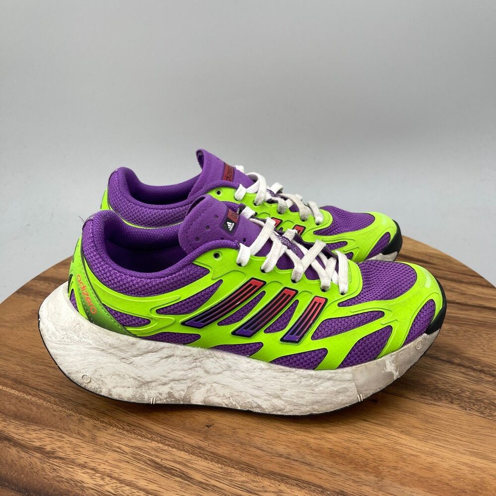 adidas Adizero Aruku Shoes Womens Size 6 Green Purple Running Comfort Walking